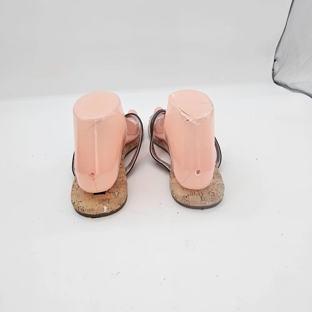 Korks Winnie Flat Flip Flop Sandals Black/Cork Women’s Size 8 Preowned